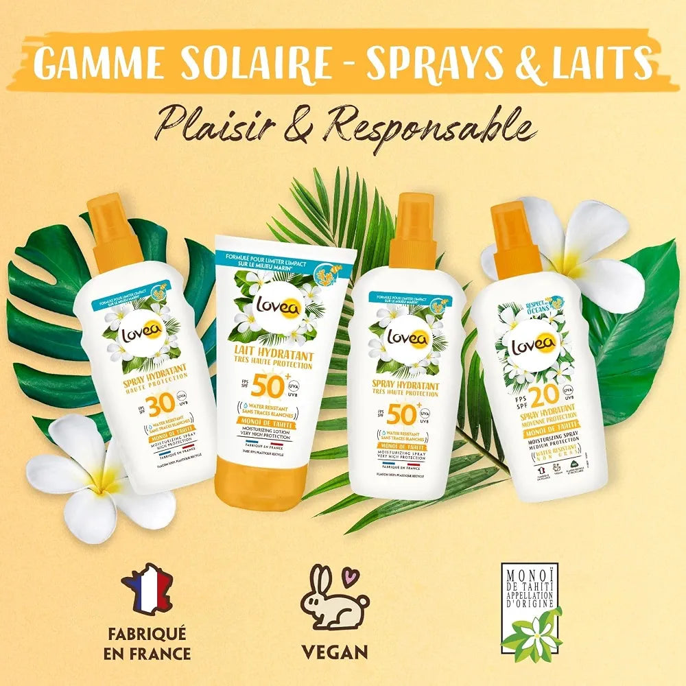 LOVEA - Spray Hydratant SPF30 Moyenne Protection Monoï de Tahiti - 150ml