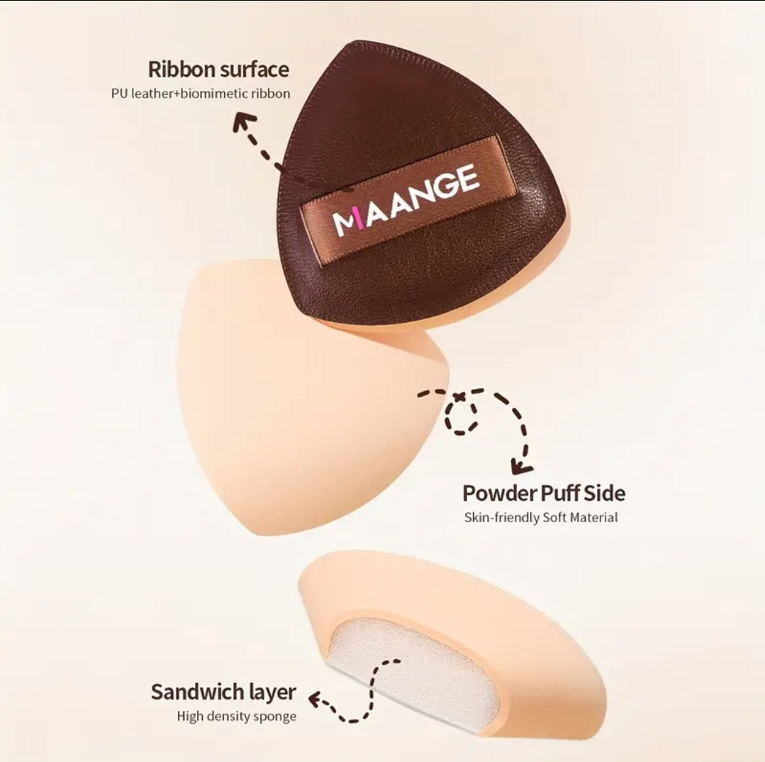 MAANGE - Ensemble de 13 pinceaux de maquillage Premium + Sac + 2 Puff