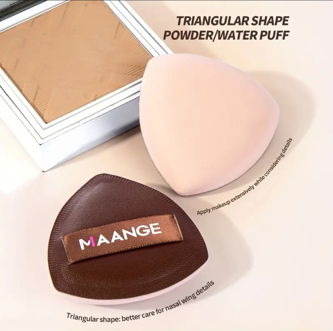 MAANGE - Ensemble de 13 pinceaux de maquillage Premium + Sac + 2 Puff