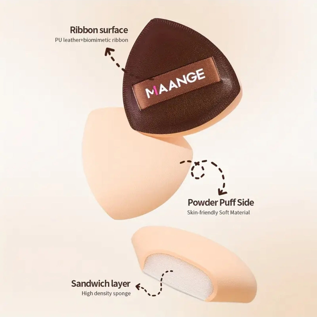 MAANGE - Ensemble de pinceaux de maquillage ( 14 pièces + Trousse + 2 Puff )