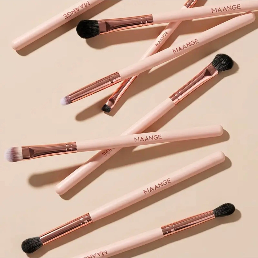 MAANGE - Ensemble de pinceaux de maquillage Rose Gold ( 15 pièces )