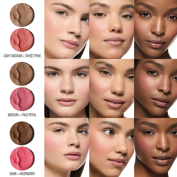 Makeup by Mario -Sculpt & Pop On the Go - Duo Mini Contour et Blush- Light Medium & Dusty Rose