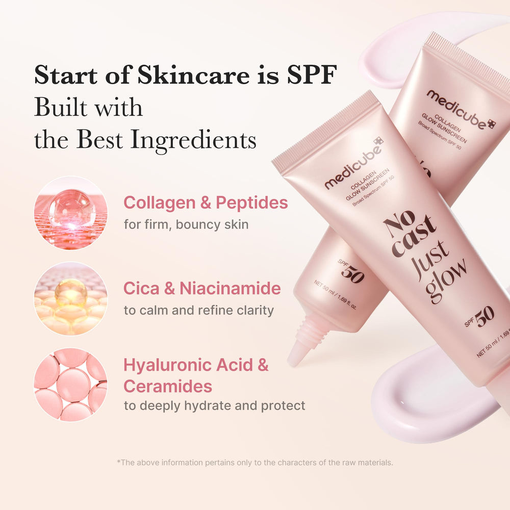 MEDICUBE - Collagen No Cast Just Glow Sunscreen SPF50 - 50ml
