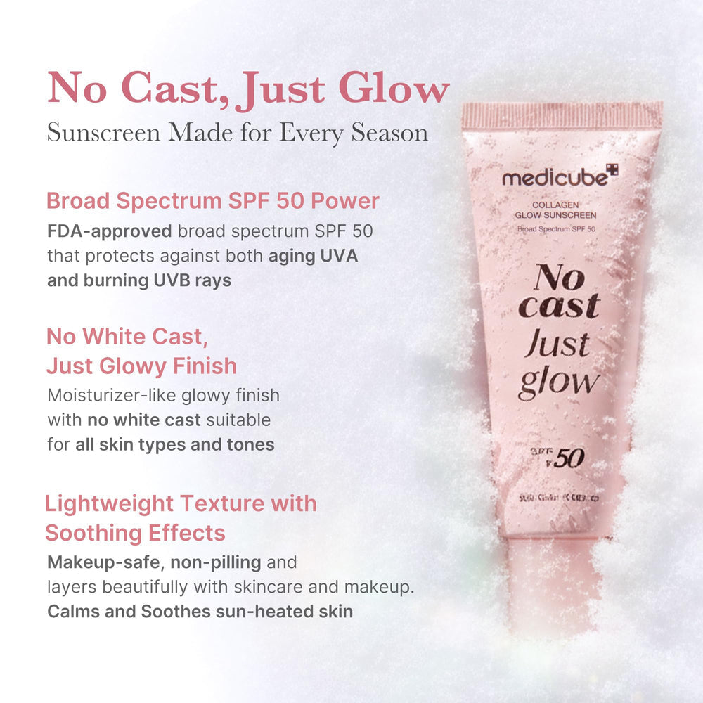MEDICUBE - Collagen No Cast Just Glow Sunscreen SPF50 - 50ml