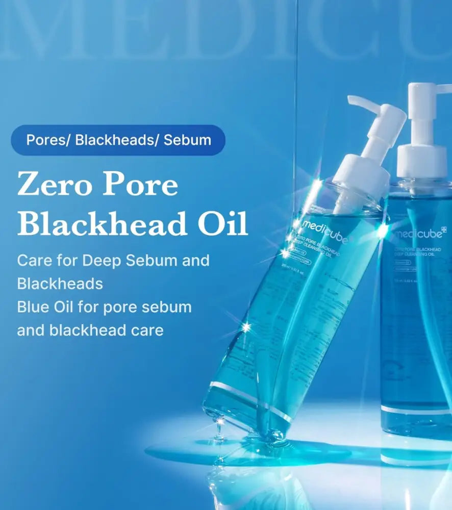 MEDICUBE - DUO Double Cleansing Zero Foam Cleanser + Zero Pore Blackhead Deep Cleansing Oil (2pcs) masques