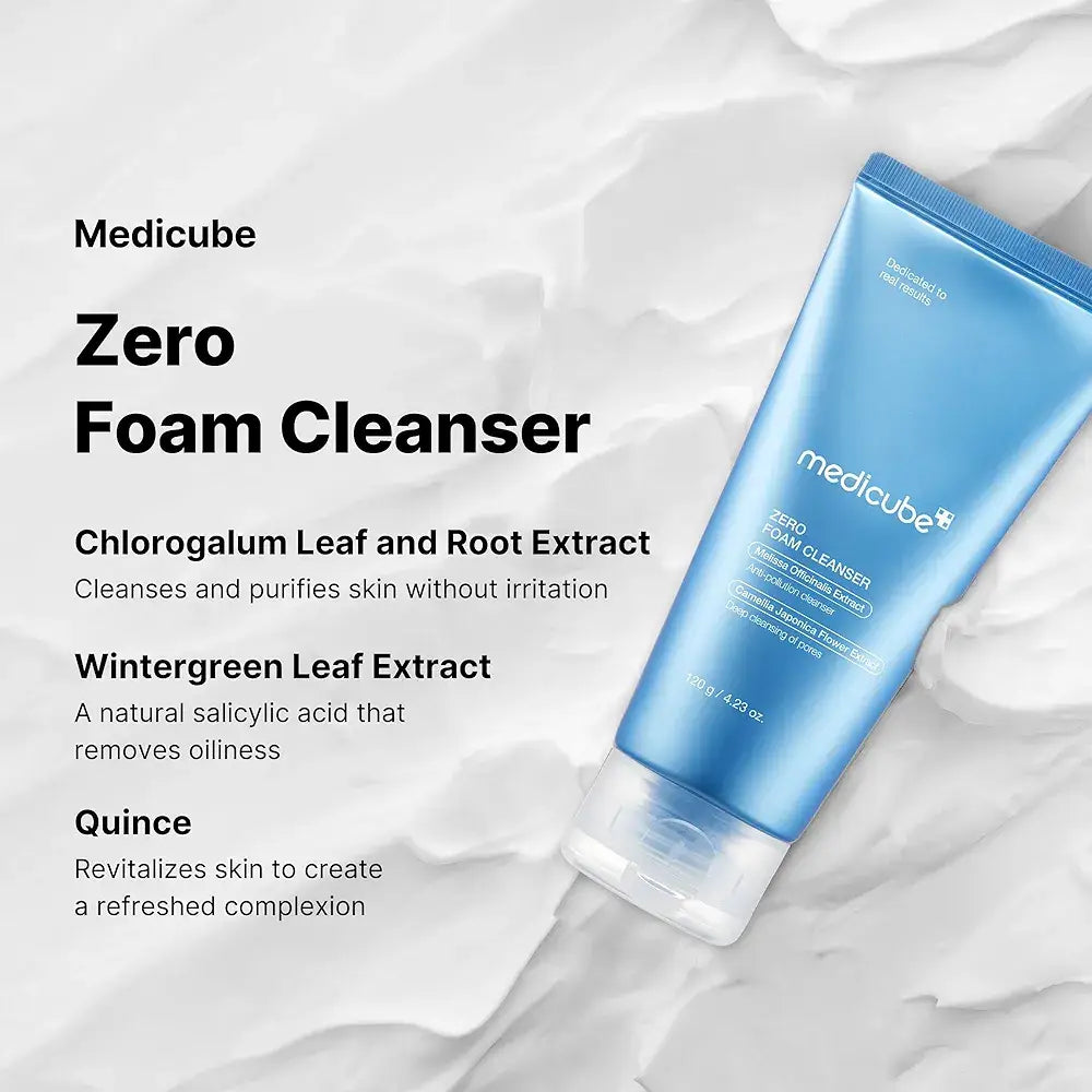 MEDICUBE - DUO Double Cleansing Zero Foam Cleanser + Zero Pore Blackhead Deep Cleansing Oil (2pcs) masques