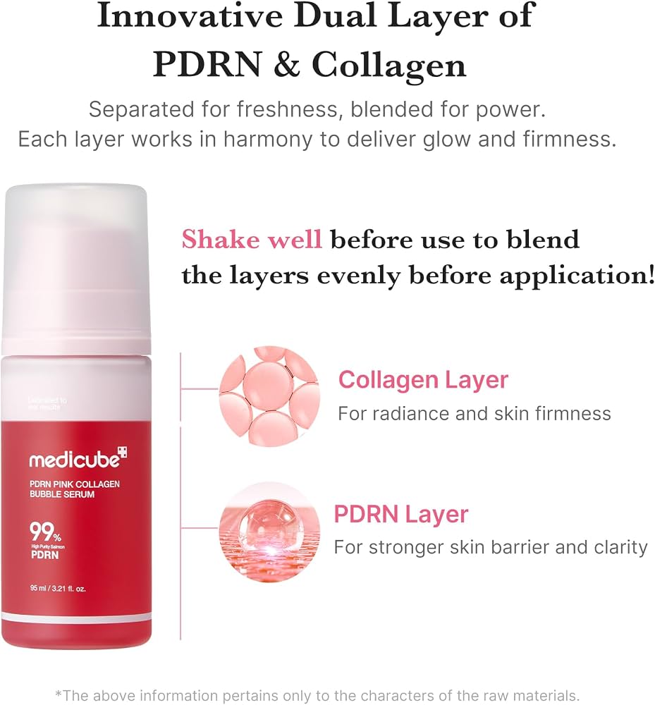 MEDICUBE - PDRN Pink Collagen Bubble Serum- 95ml