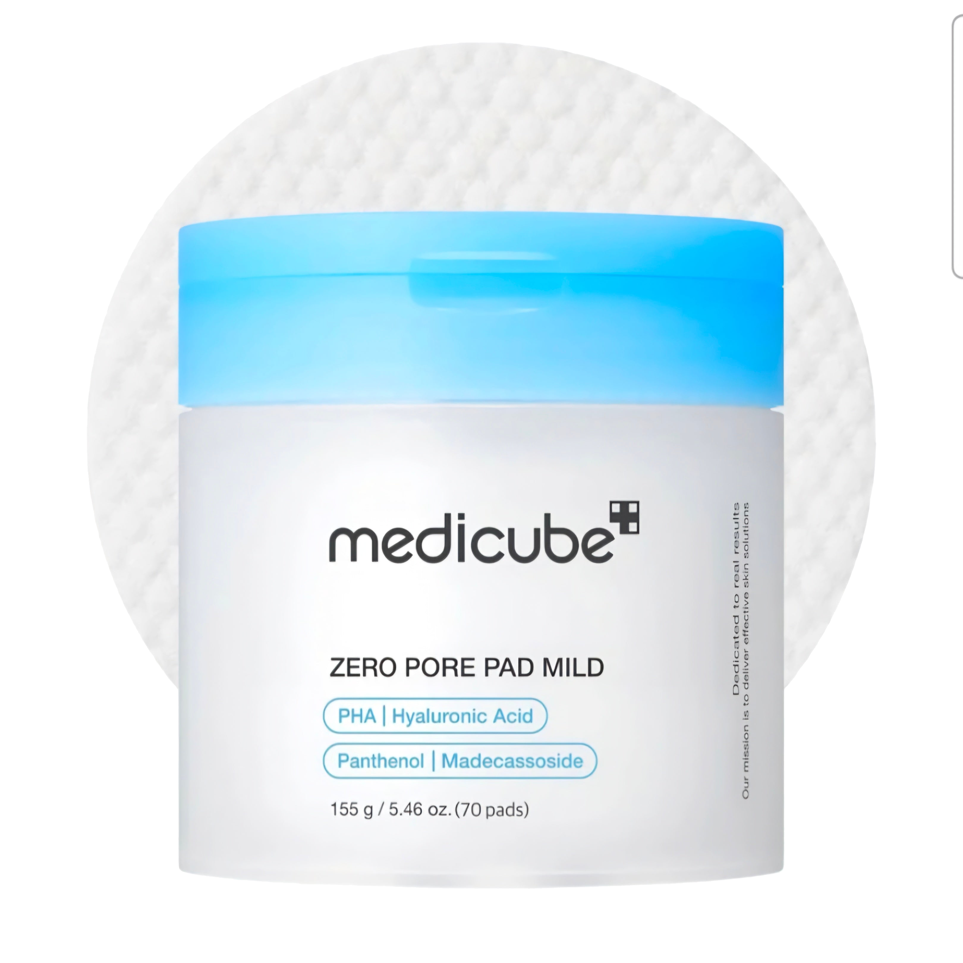 MEDICUBE - Zero Pore Pad Mild - PEAU SENSIBLE - 70 pads