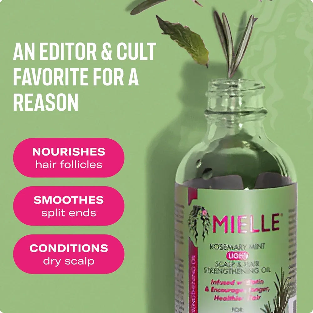 MIELLE -  Rosemary Mint Light Scalp & Hair Strengthening Oil - 59ml