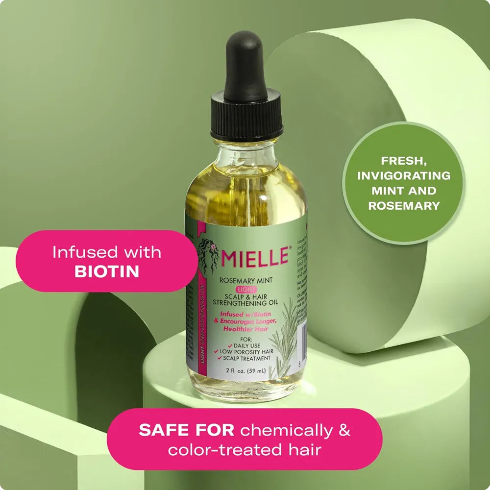 MIELLE -  Rosemary Mint Light Scalp & Hair Strengthening Oil - 59ml