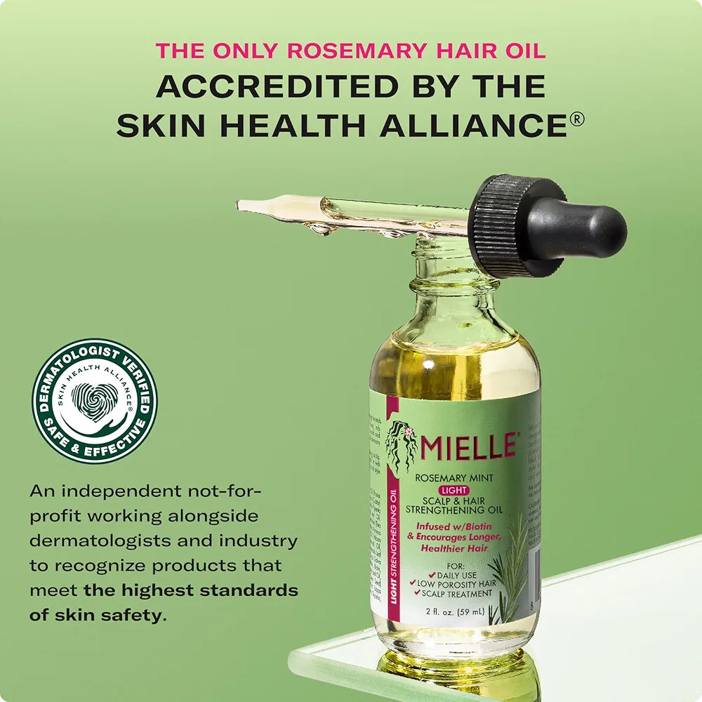 MIELLE -  Rosemary Mint Light Scalp & Hair Strengthening Oil - 59ml