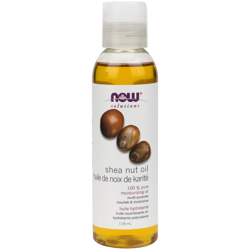 NOW SOLUTIONS - Huile De Noix De Karité 100% Pure et Naturelle - 118ml