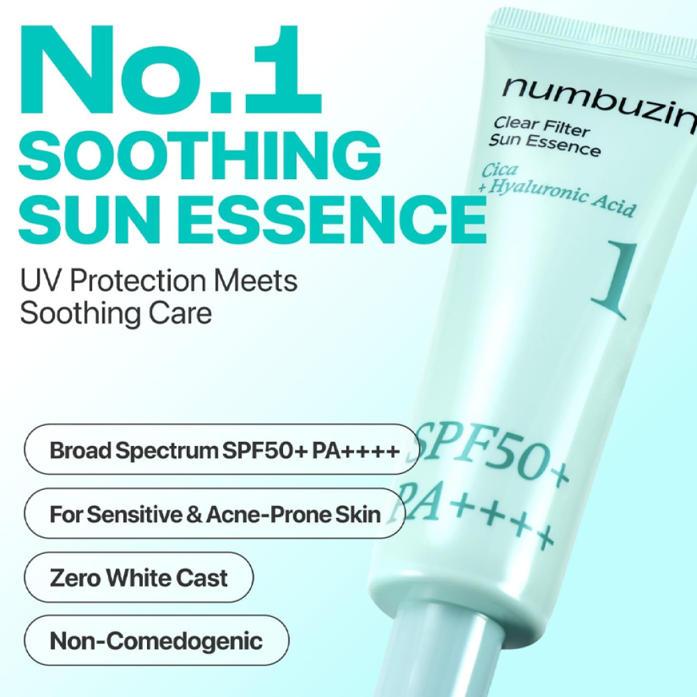 NUMBUZIN - NO.1 CLEAR FILTER SUN ESSENCE SPF50+ PA++++ -50ml