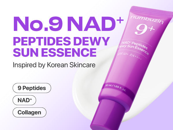 NUMBUZIN - No.9 NAD+ 9 Peptides Dewy Sun Essence SPF50+ PA++++ - 50ml