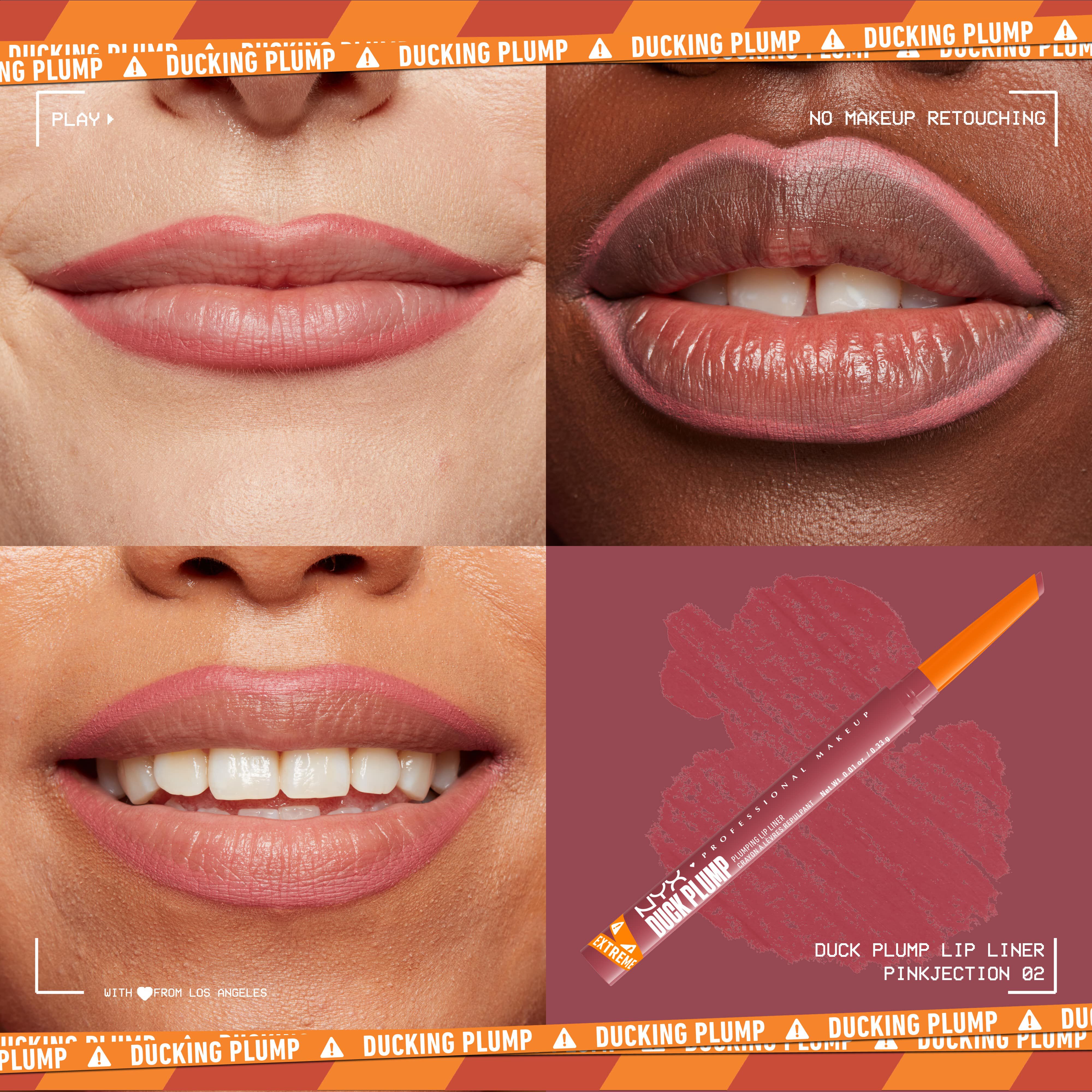 NYX - CRAYON À LÈVRES DUCK PLUMP LINER- 02 Pinkjection