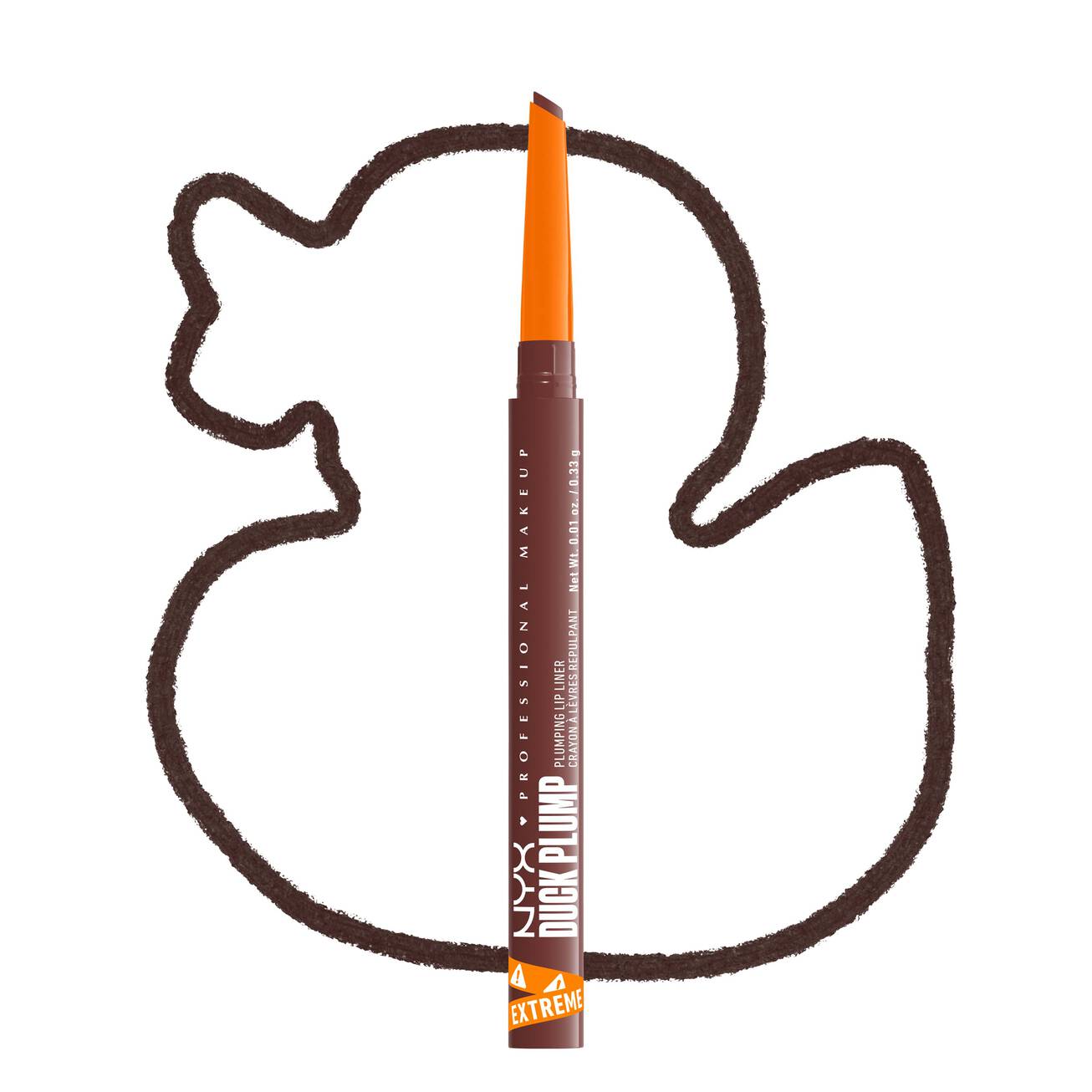 NYX - CRAYON À LÈVRES DUCK PLUMP LINER- 08 - Dash of Cocoa