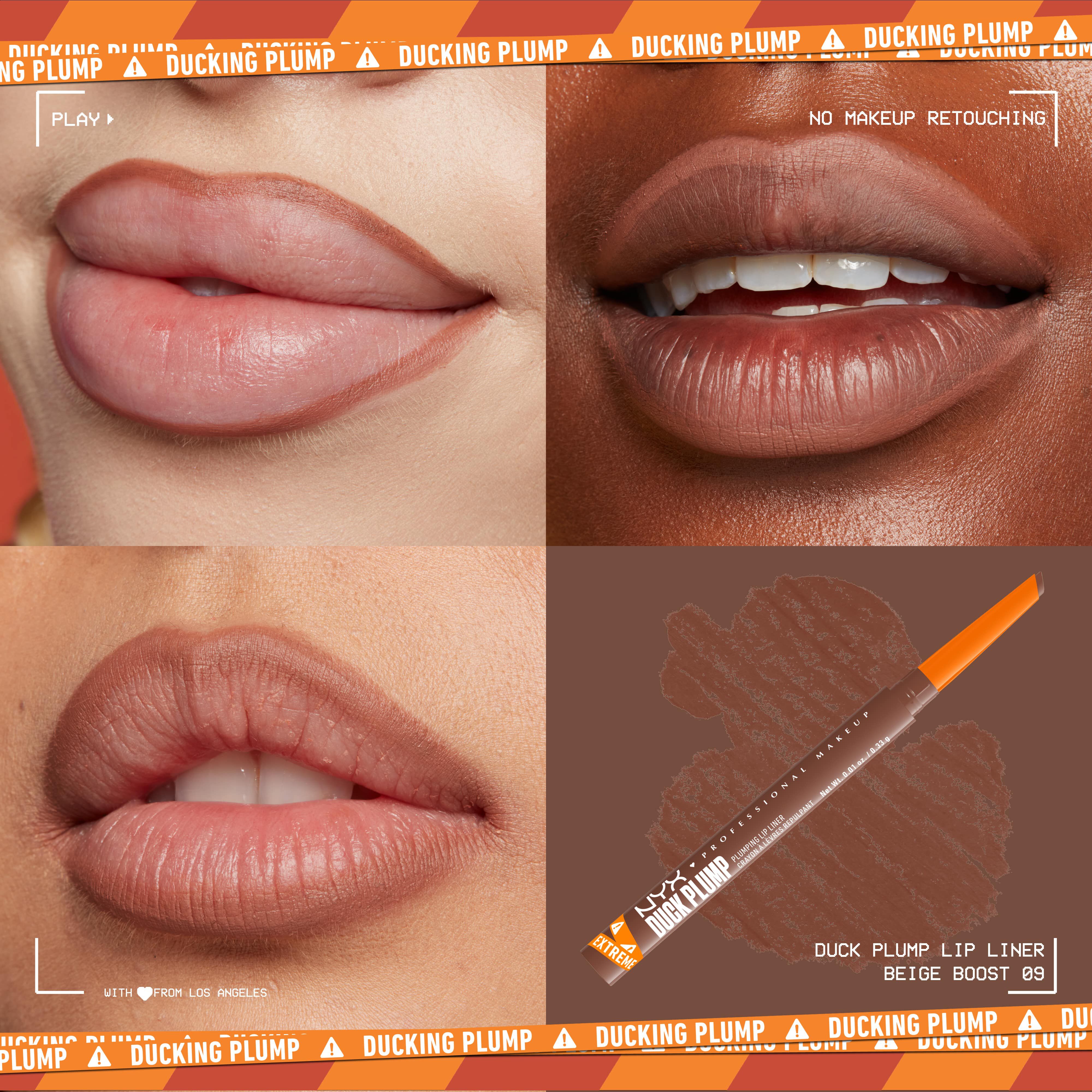 NYX - CRAYON À LÈVRES DUCK PLUMP LINER-09 - Beige Boost