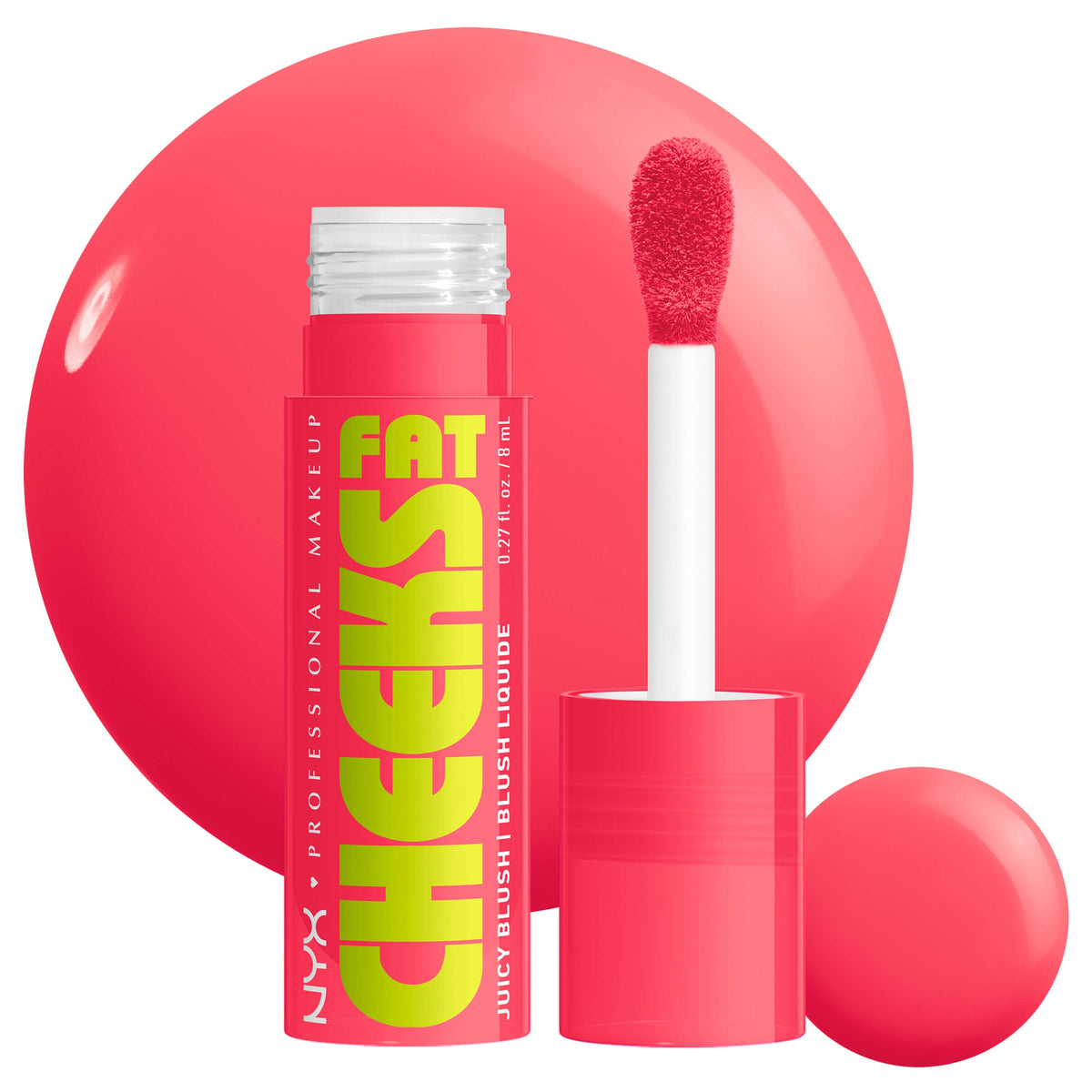 NYX - Fat Cheeks -Blush liquide hydratant - 06 Bouncin' Berry