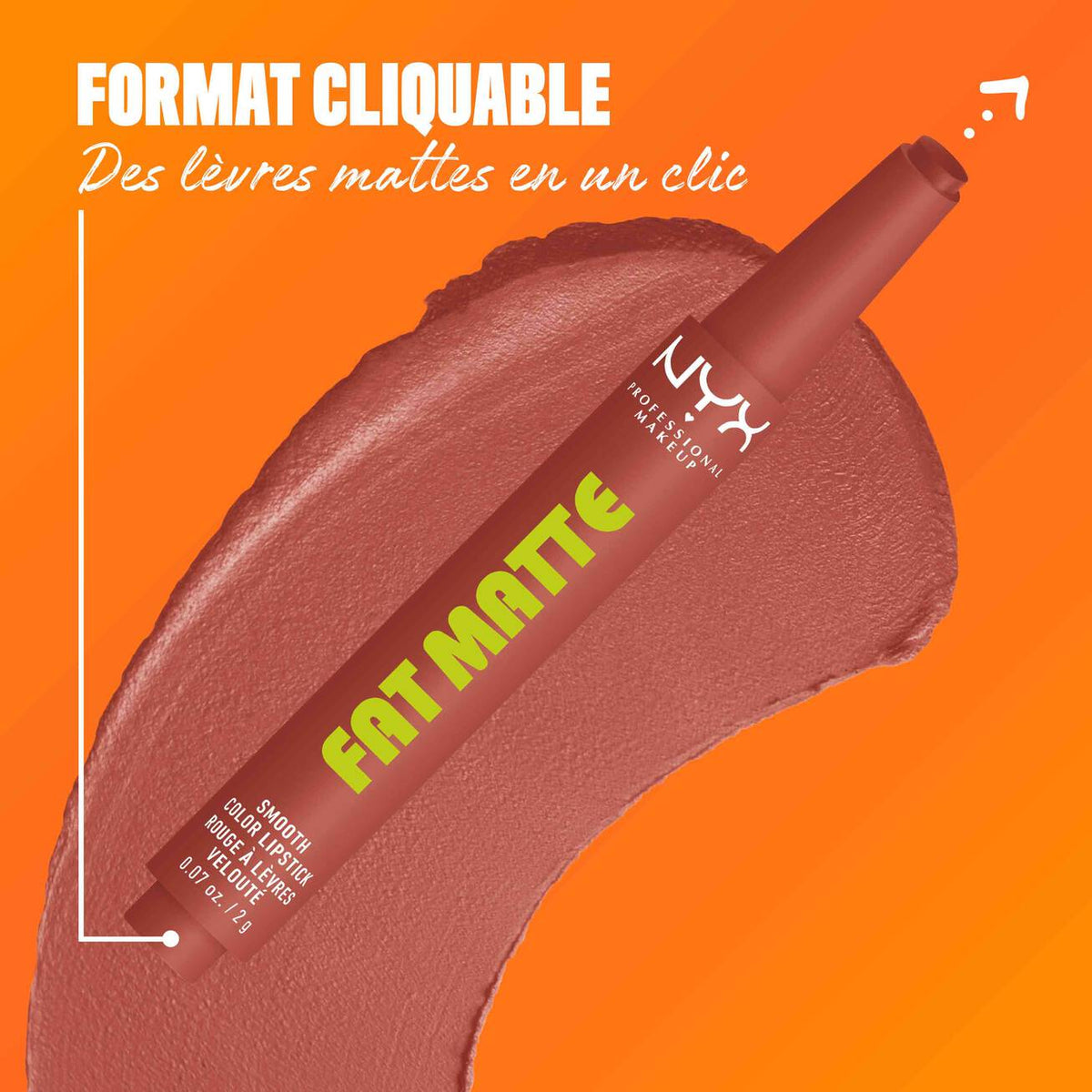 NYX - FAT MATTE ROUGE À LÈVRES MAT CONFORT- 01 Cozy Whipped