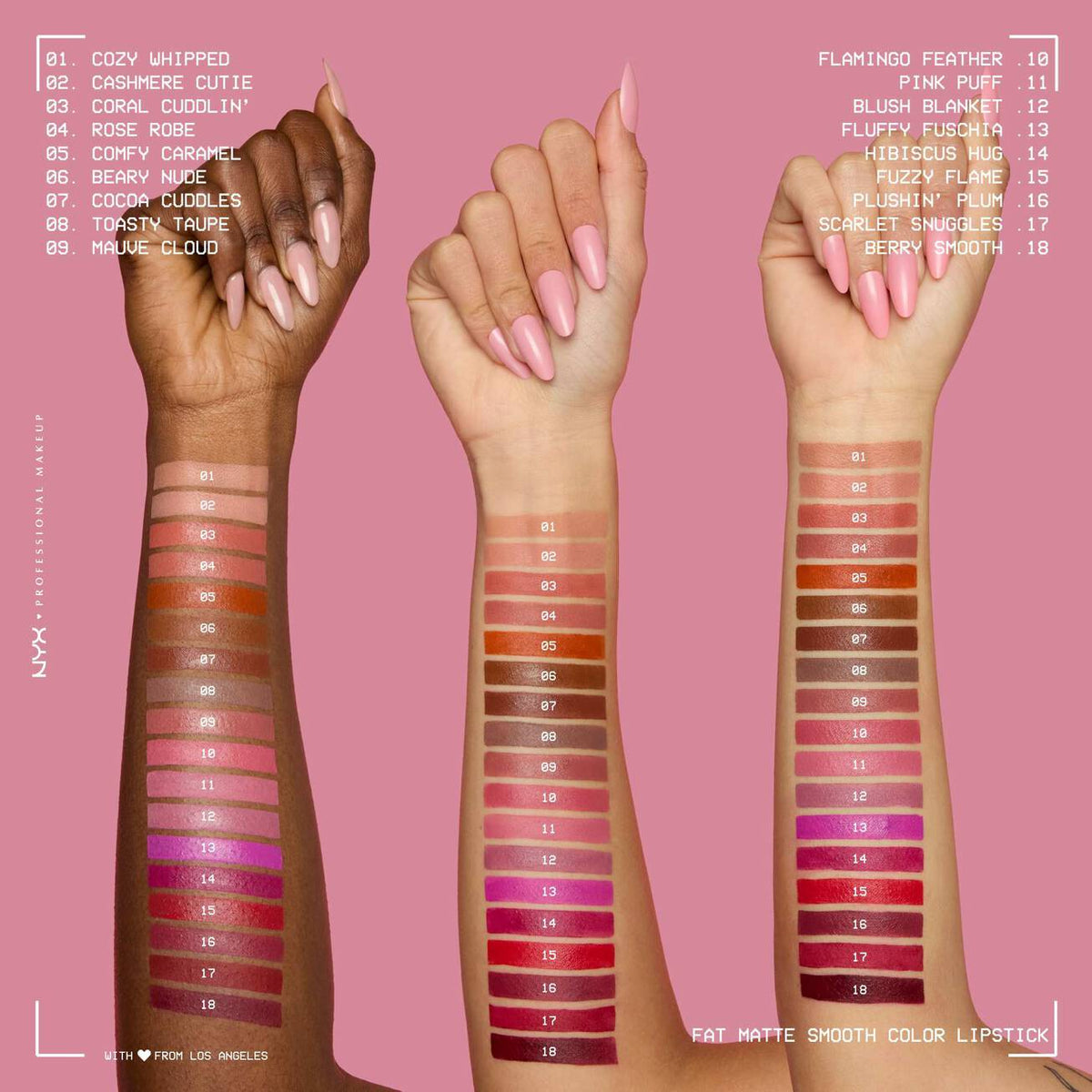 NYX - FAT MATTE ROUGE À LÈVRES MAT CONFORT- 04 Rose Robe
