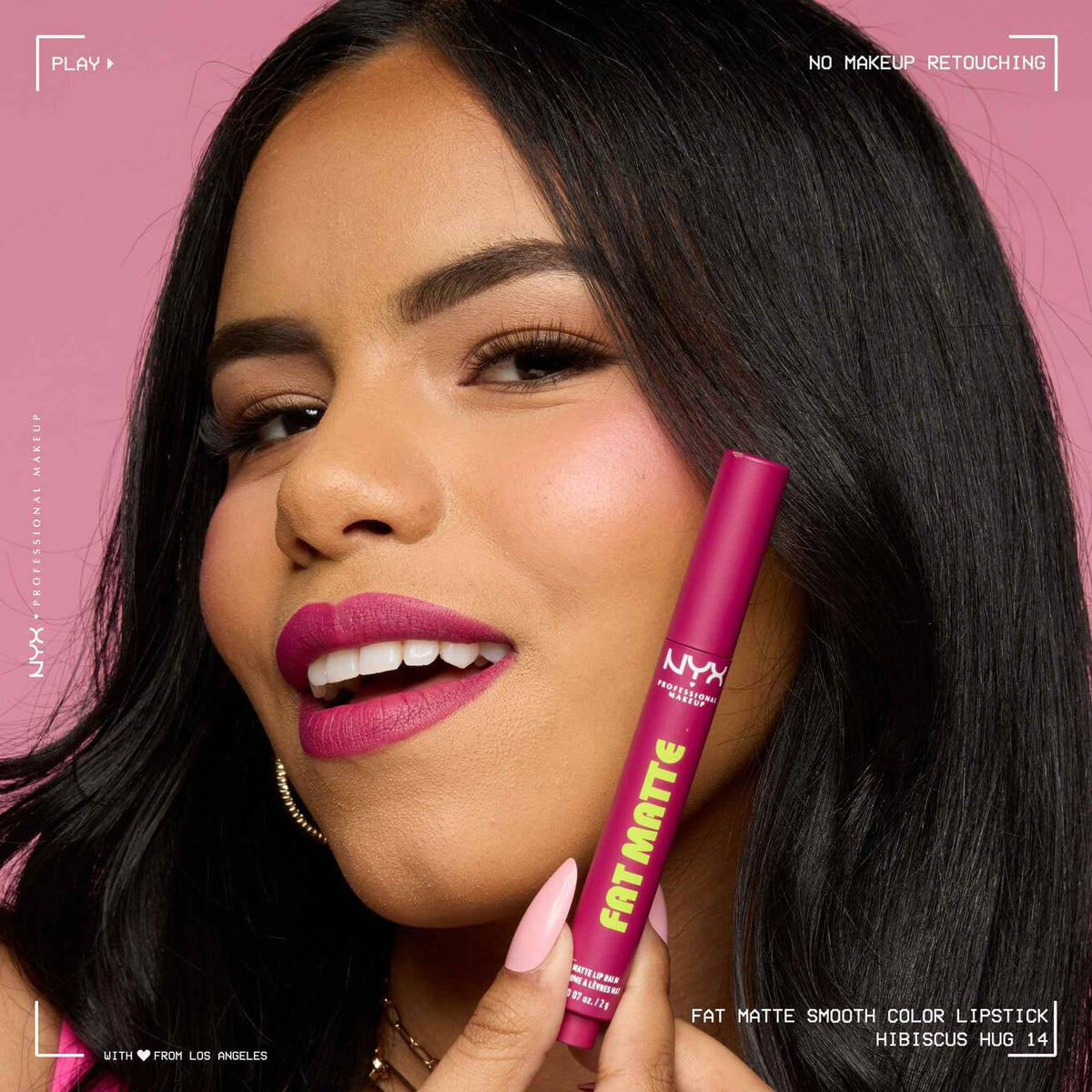 NYX - FAT MATTE ROUGE À LÈVRES MAT CONFORT- 14  Hibiscus Hug