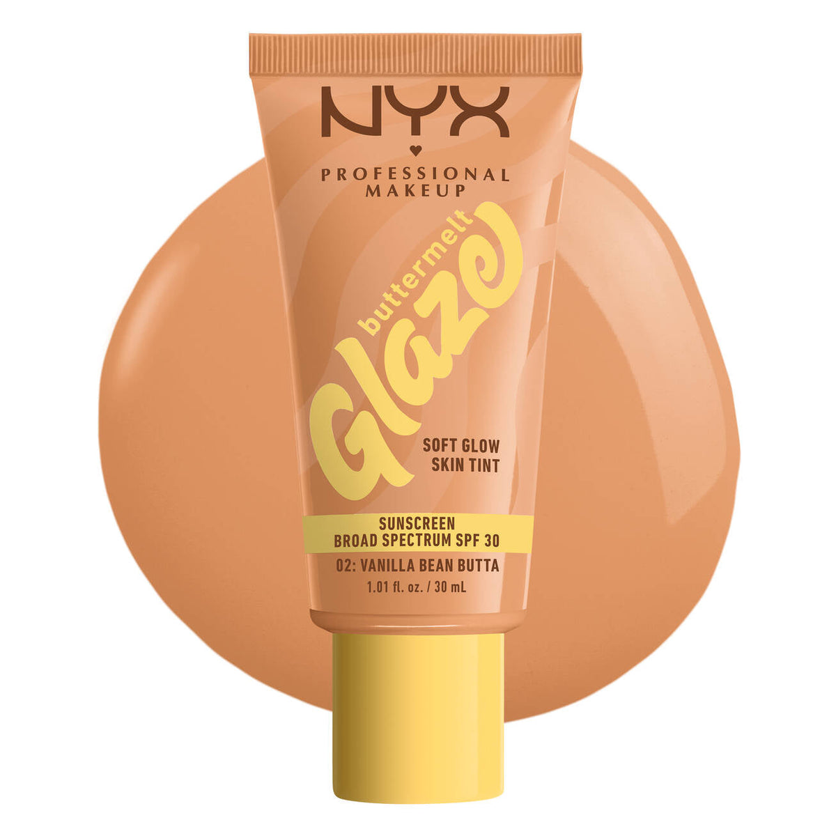 NYX - FOND DE TEINT ÉCLAT BUTTERMELT GLAZE réf 02 Vanilla Bean Butta