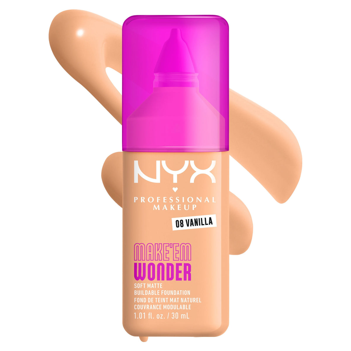NYX - Fond de teint MAKE 'EM WONDER - réf 08 Vanilla