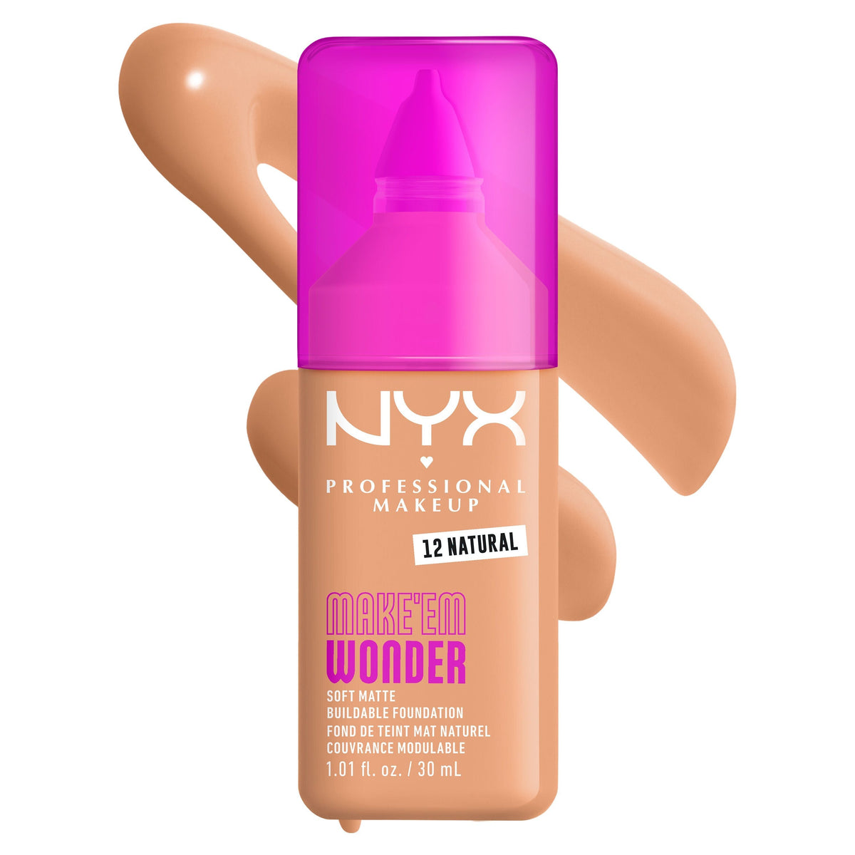 NYX - Fond de teint MAKE 'EM WONDER - réf 12 Natural