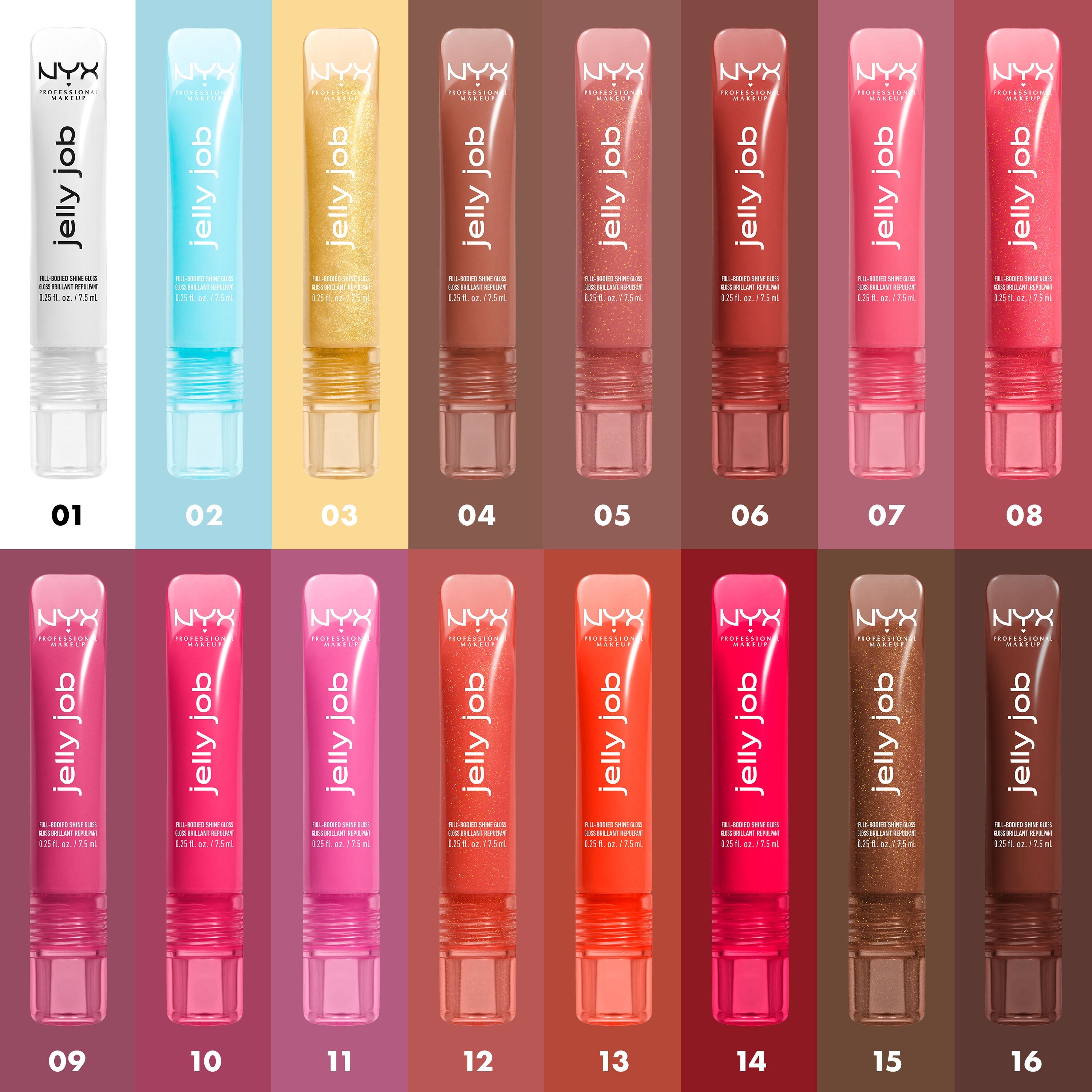 NYX - Gloss Jelly Job - réf Magenta