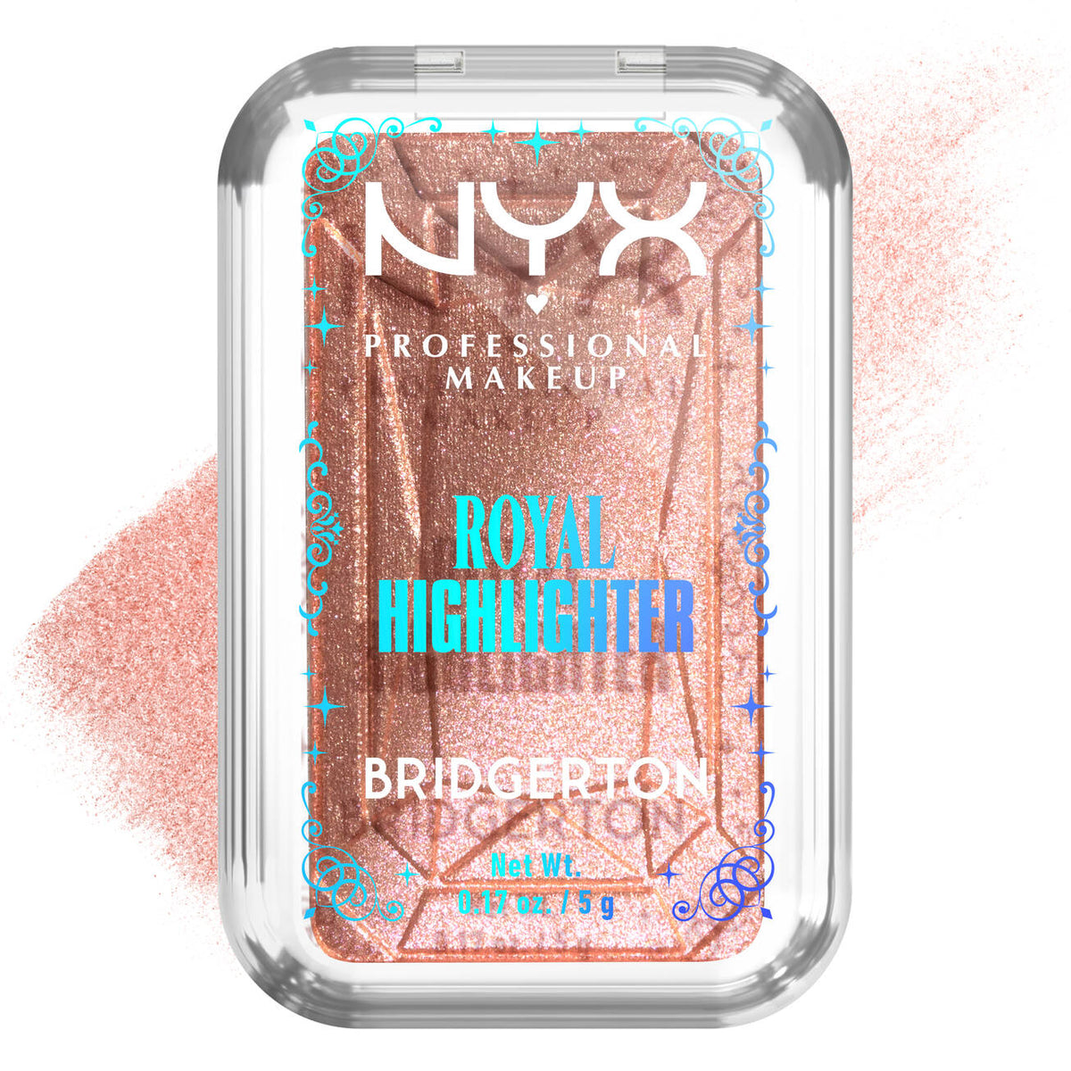 NYX - ROYAL BUTTERMELT HIGHLIGHTER - BRIDGERTON- 01 Iridescent Peach