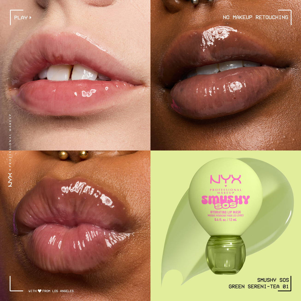 NYX - SMUSHY SOS SOIN LÈVRES TEINTÉ 2-EN-1- 01 Green Sereni-tea