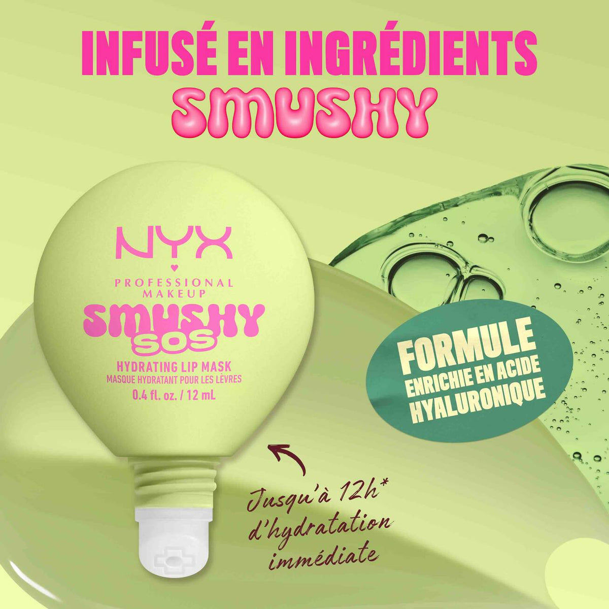 NYX - SMUSHY SOS SOIN LÈVRES TEINTÉ 2-EN-1- 01 Green Sereni-tea