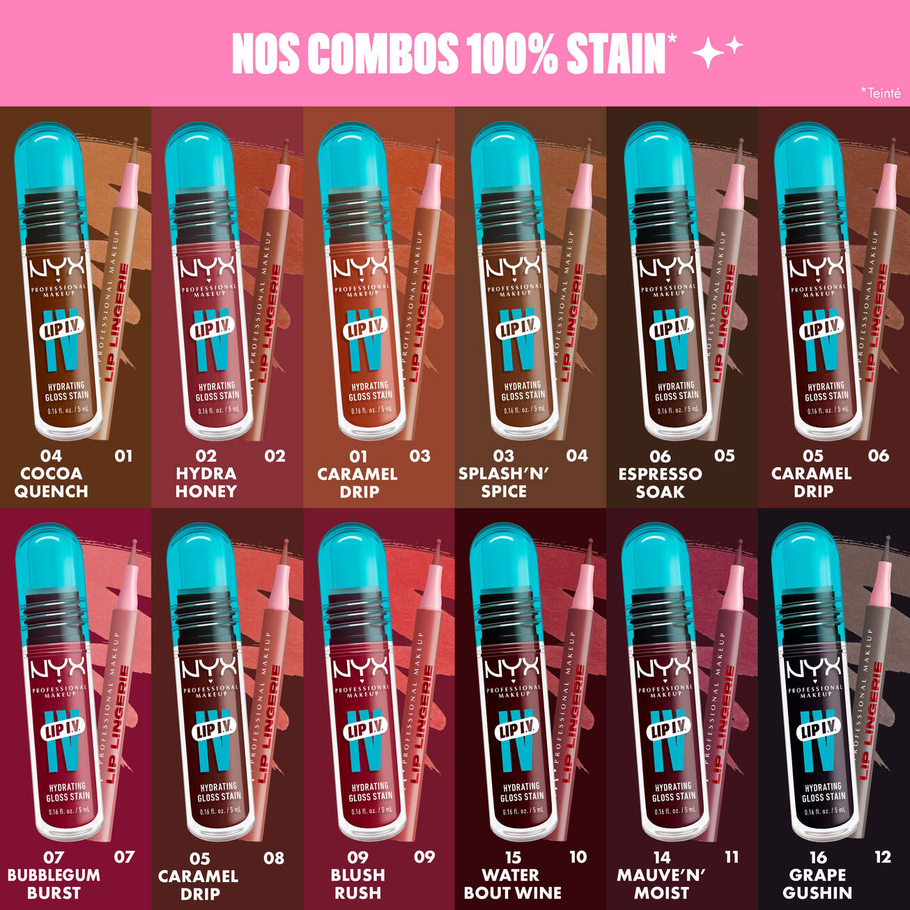 NYX - Stain Lip Lingerie - Ref  07 Cuff Me