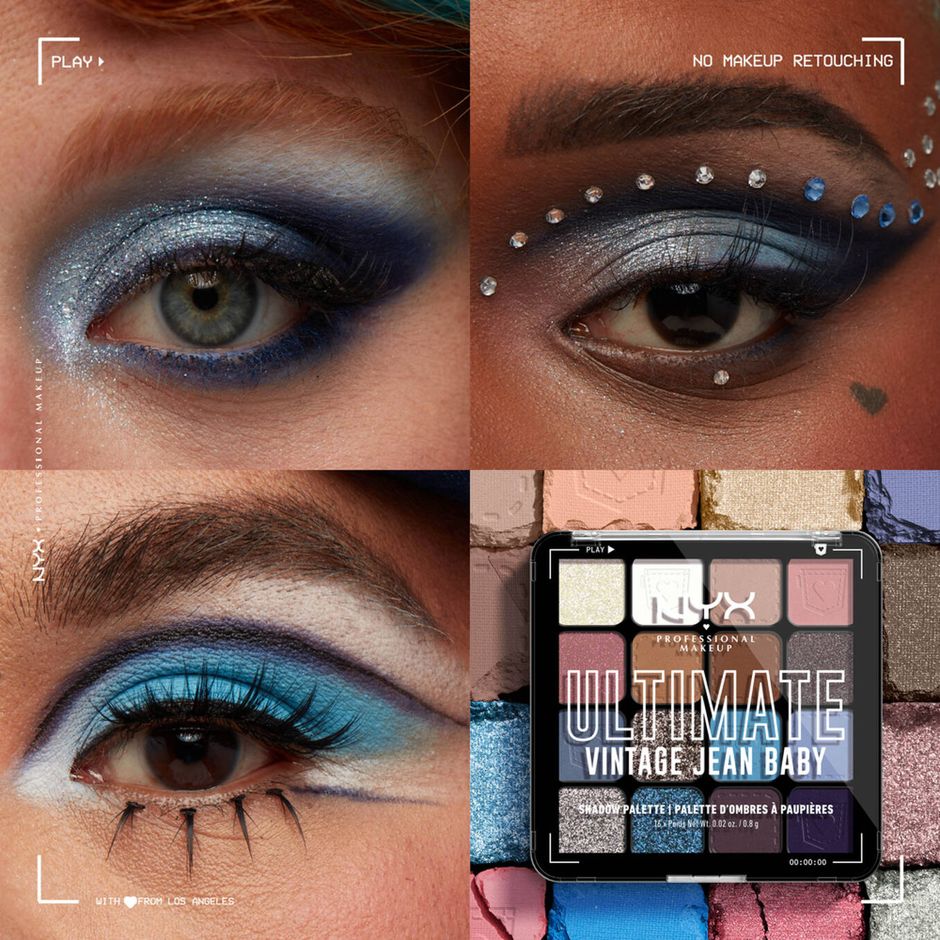 NYX - ULTIMATE SHADOW PALETTE - 01 - Vintage Jean Baby