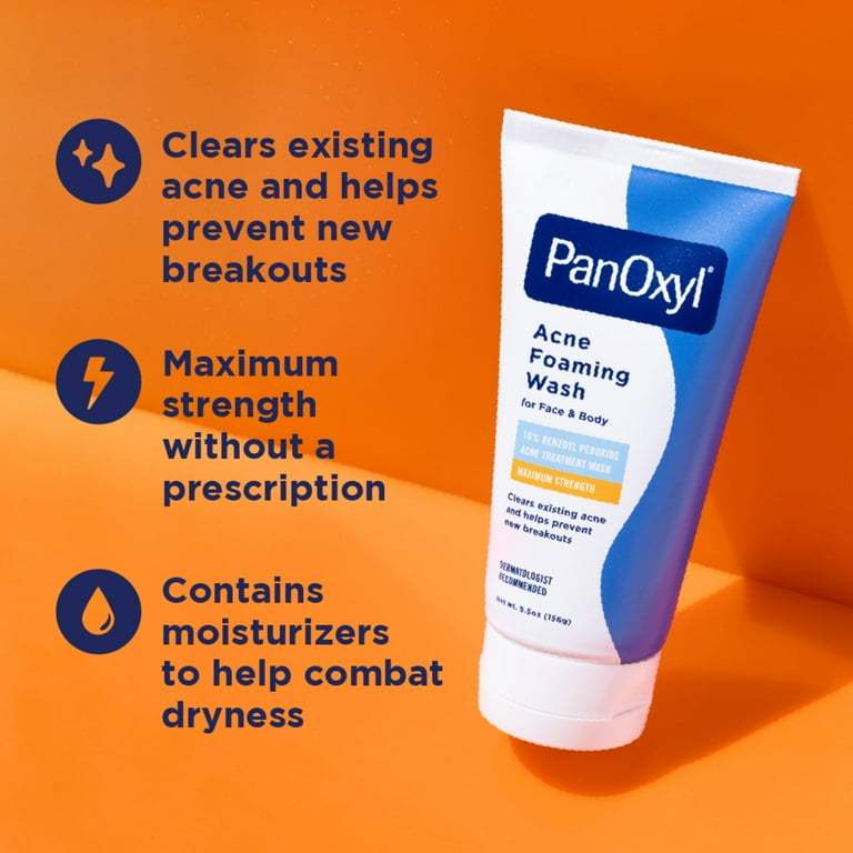PANOXYL - Acne Foaming Wash Benzoyl Peroxide 10% Maximum Strength 156g