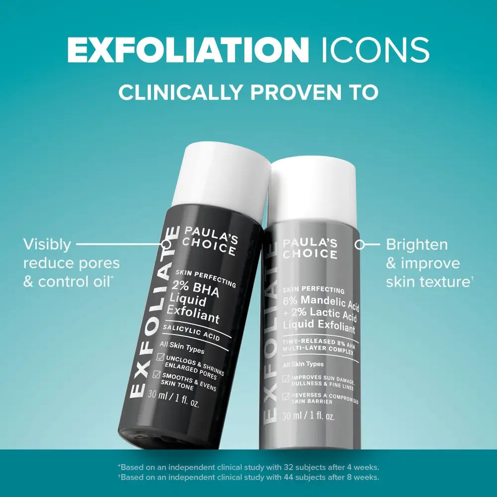 PAULA’S CHOICE - The Exfoliation Icons Kit MINI (2pcs) masques