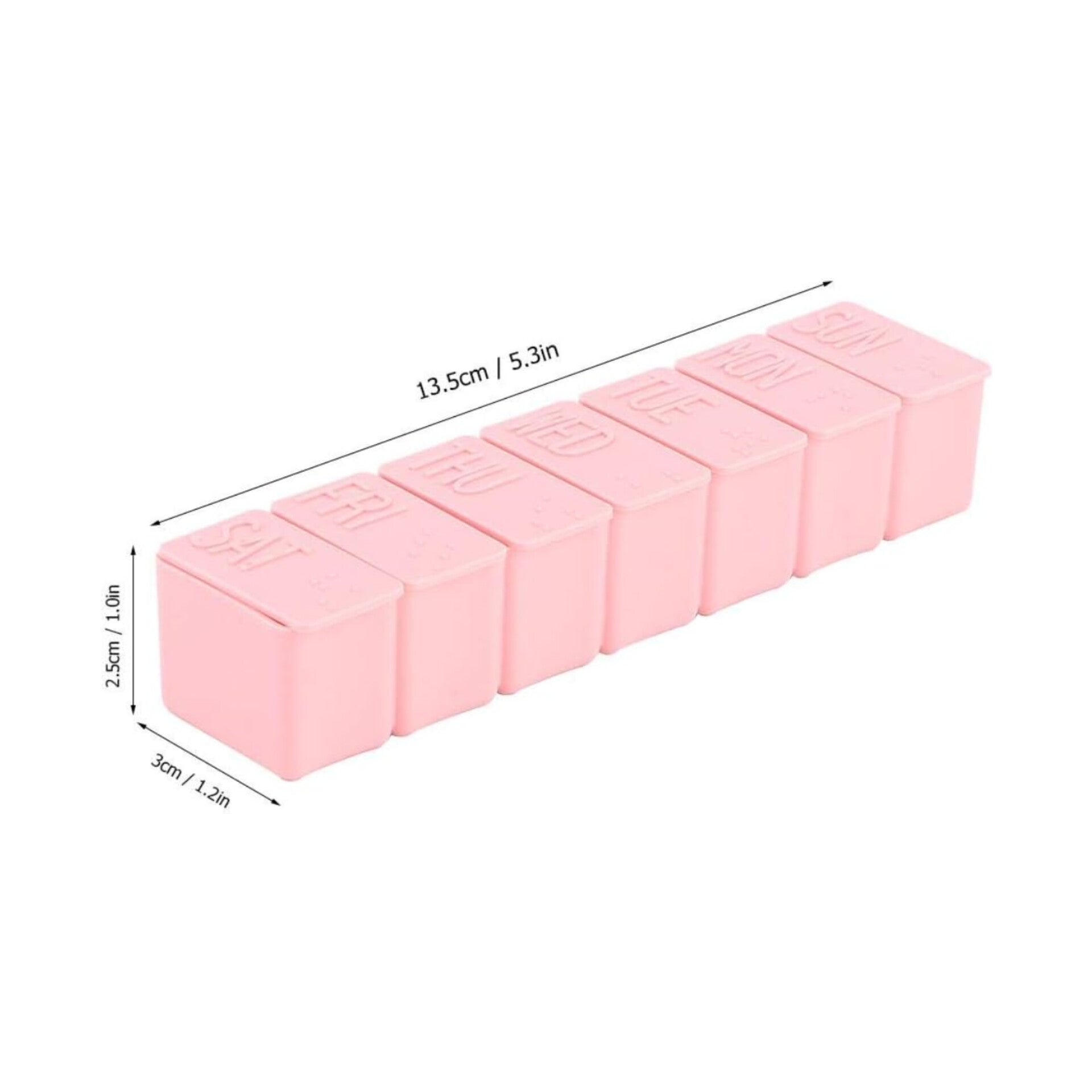 POPPIN - Pillulier Organisateur de Pillules - Pink
