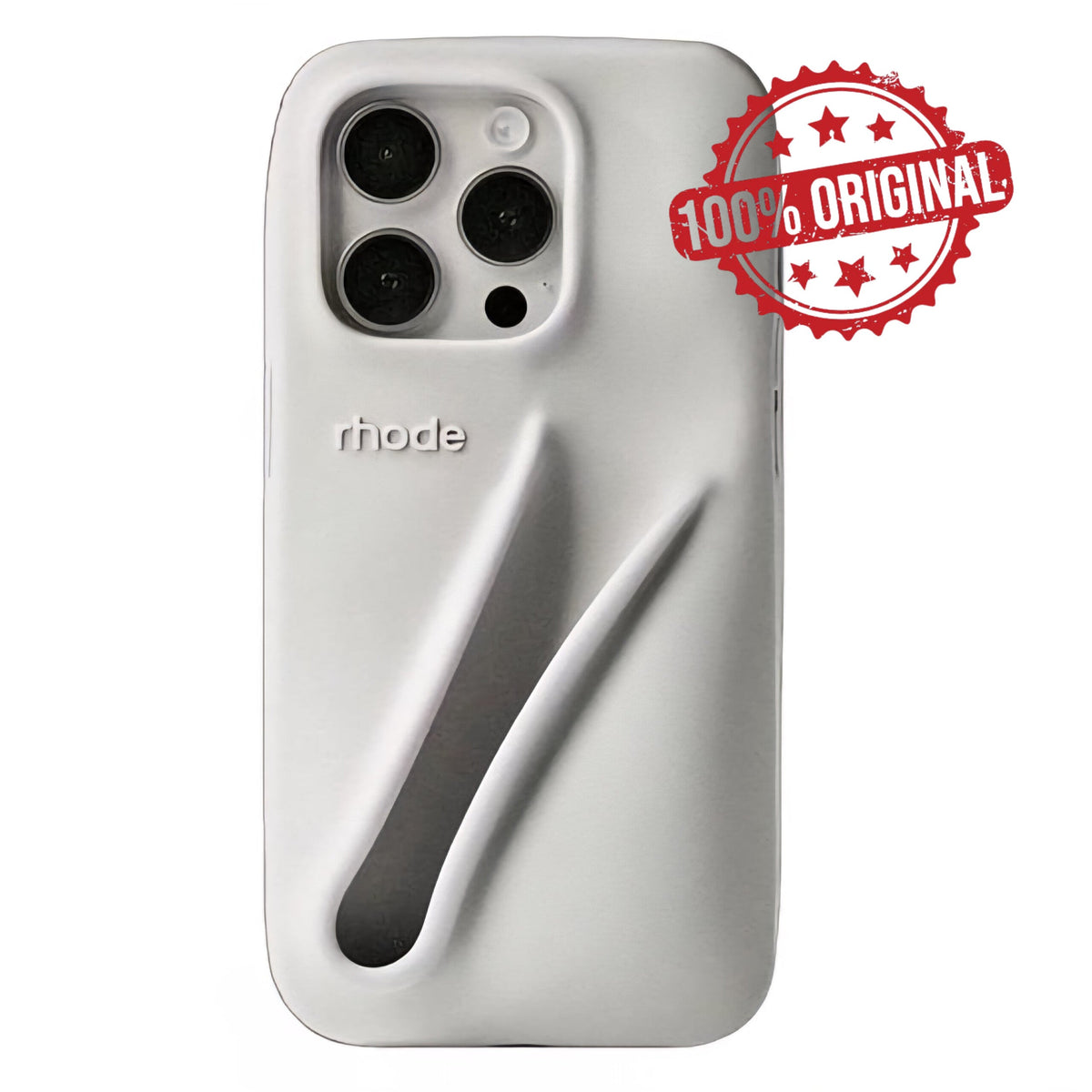 R H O D E - Lip case Iphone 14 Pro Max ❌sans lip gloss ❌ - réf Grey