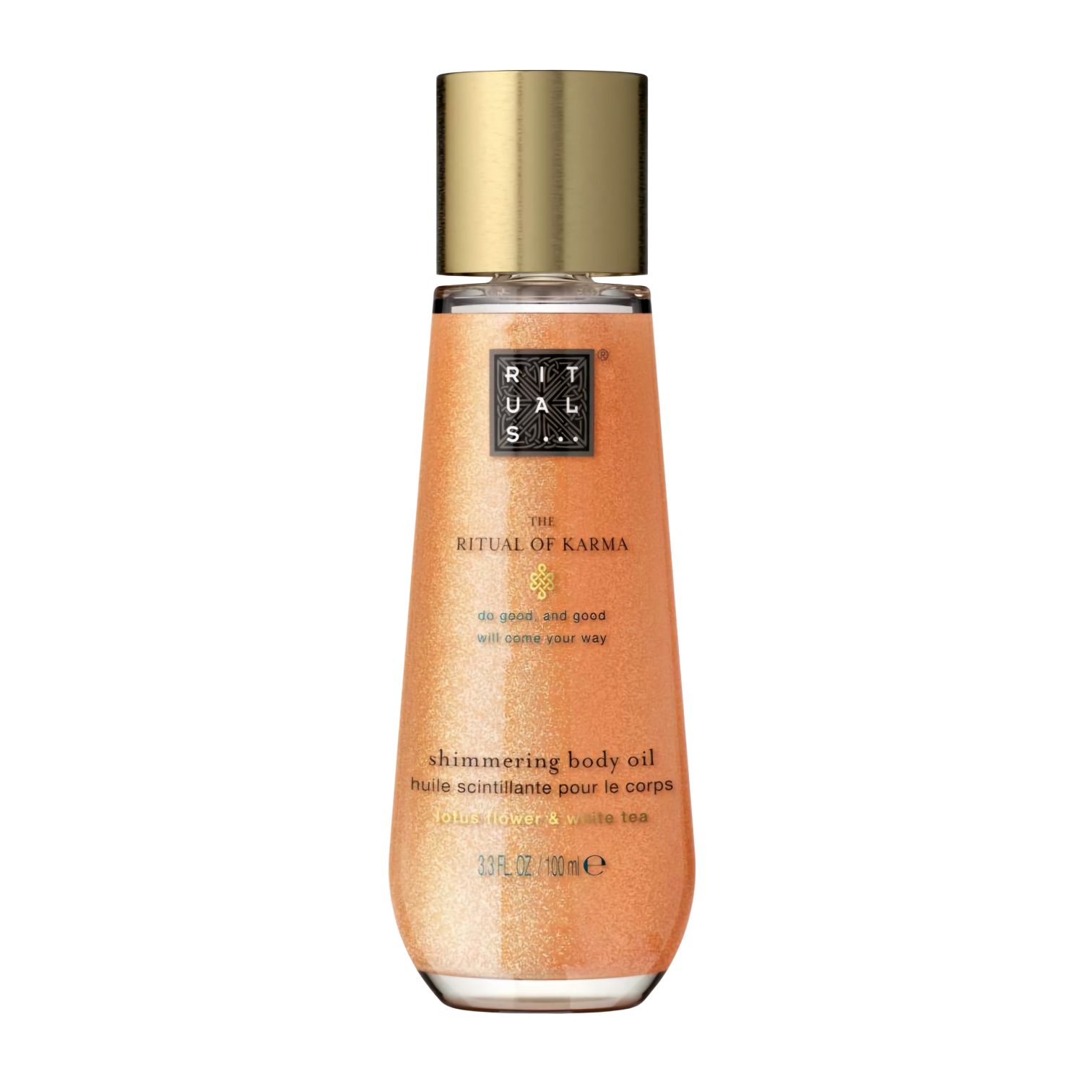 RITUALS - Ritual of Karma Shimmering Body Oil - réf Lotus Flower & White Tea
