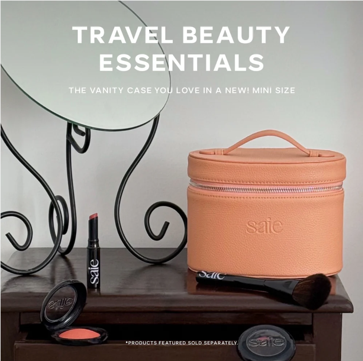 SAIE - The Mini Vanity Case | Peach- Limited Edition