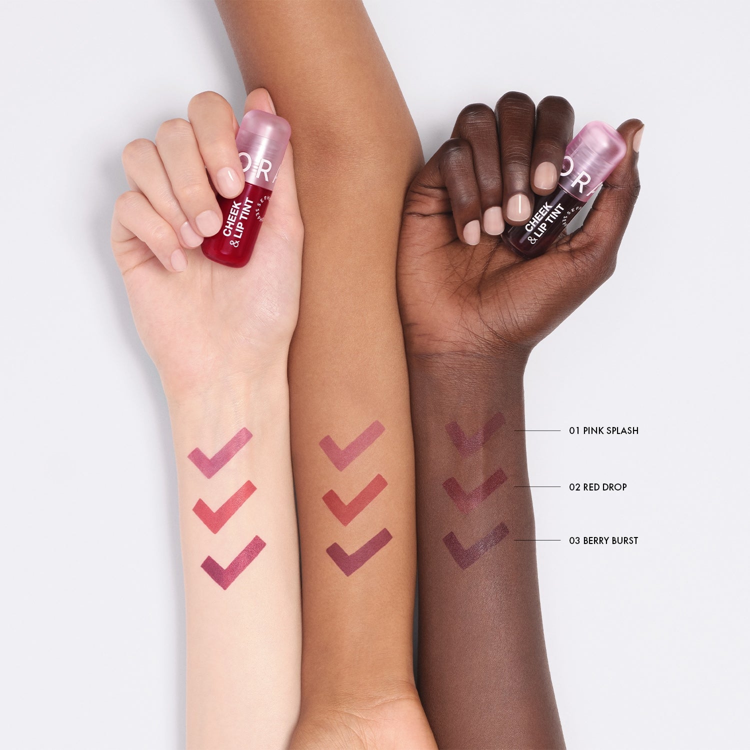SEPHORA -CHEEK & LIP TINT - Encre lèvres et joues sans transfert- 03 Berry burst