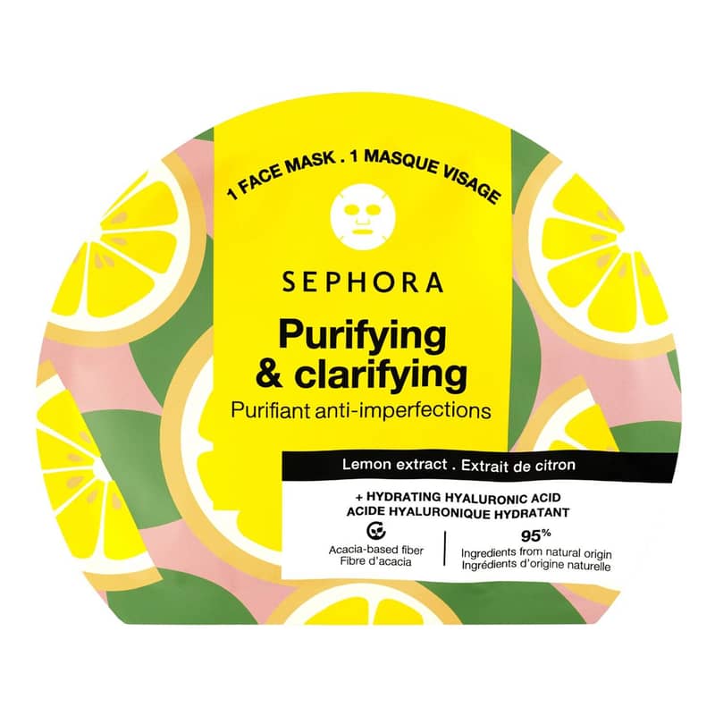 SEPHORA - Fiber Face Mask Lemon - Purifying & Clarifying