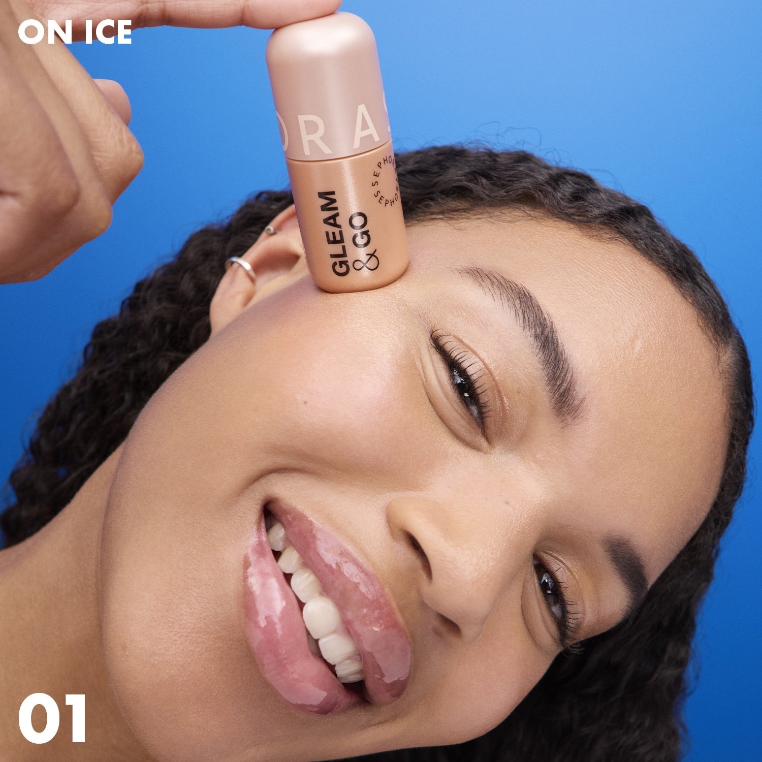 SEPHORA - GLEAM & GO - Highlighter liquide fini seconde peau-02 On the clock (7 ml)