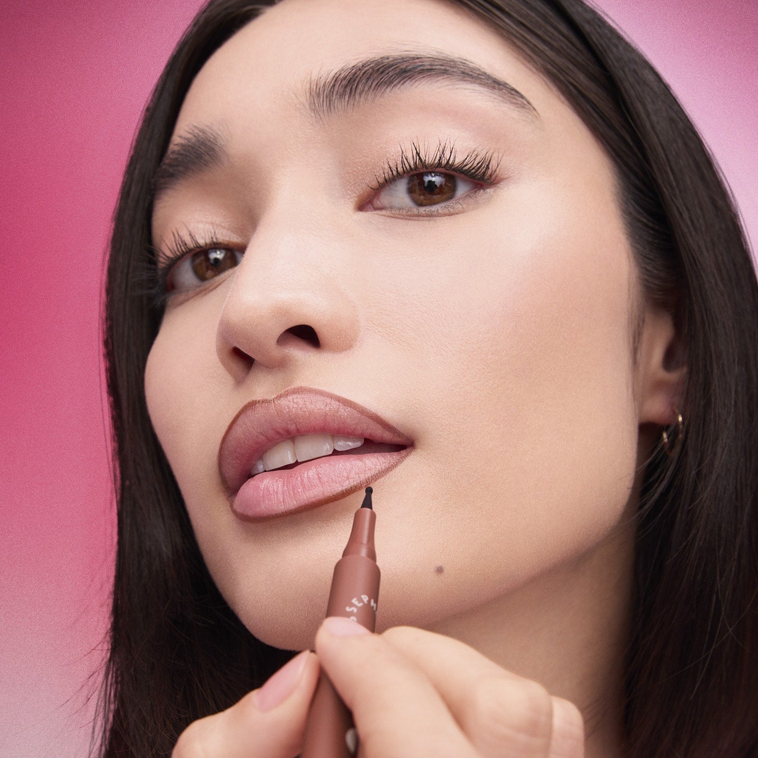 SEPHORA - LIP TINT FELT LINER - 04 Cocoa swipe
