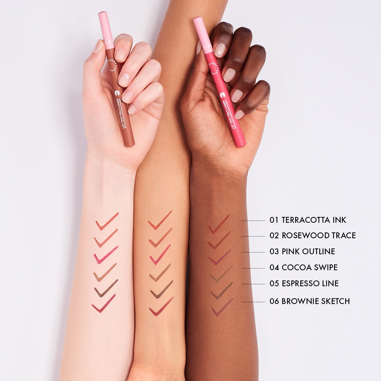 SEPHORA - LIP TINT FELT LINER - 04 Cocoa swipe