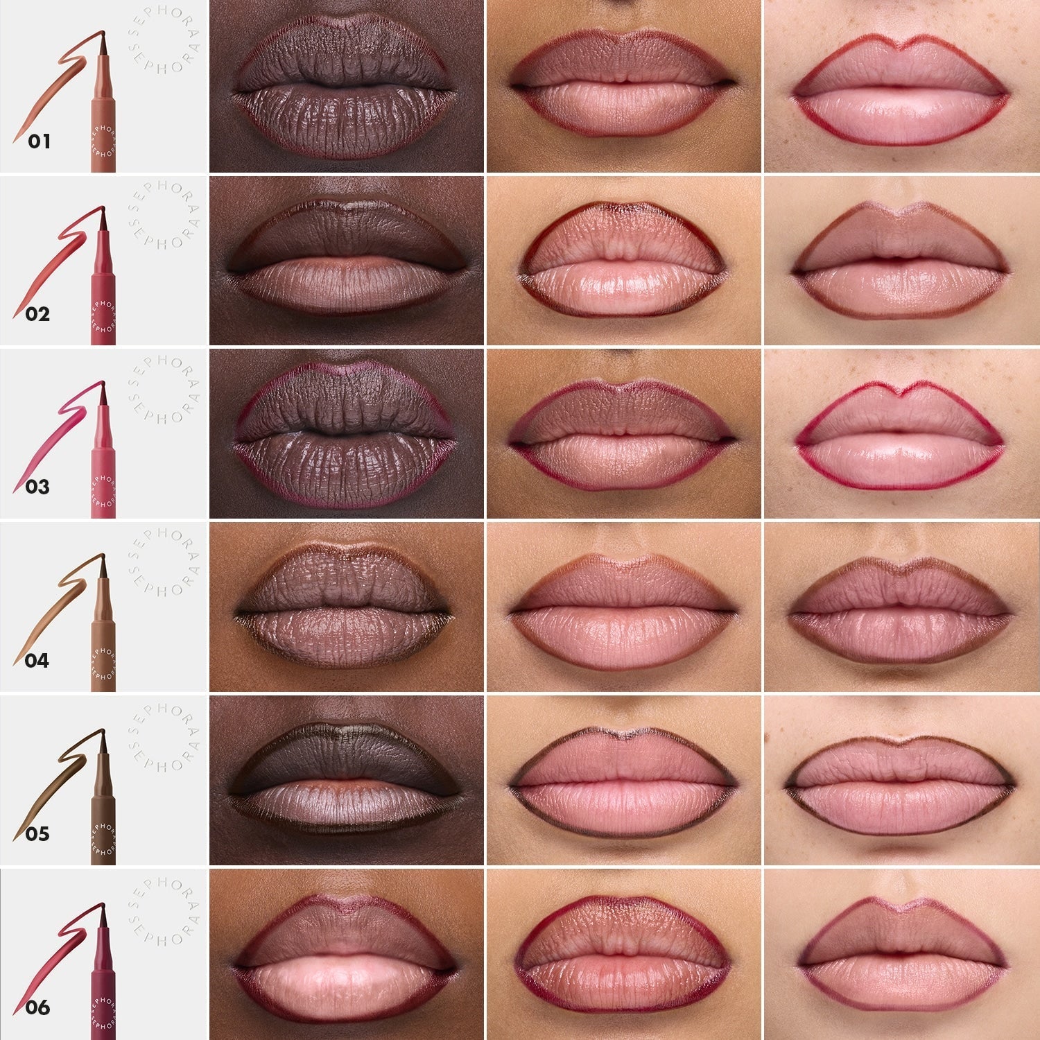 SEPHORA - LIP TINT FELT LINER - 04 Cocoa swipe