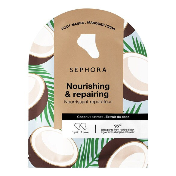 SEPHORA - Masques pour les pieds imprégné - Hydratation intense en 20 minutes- Coco