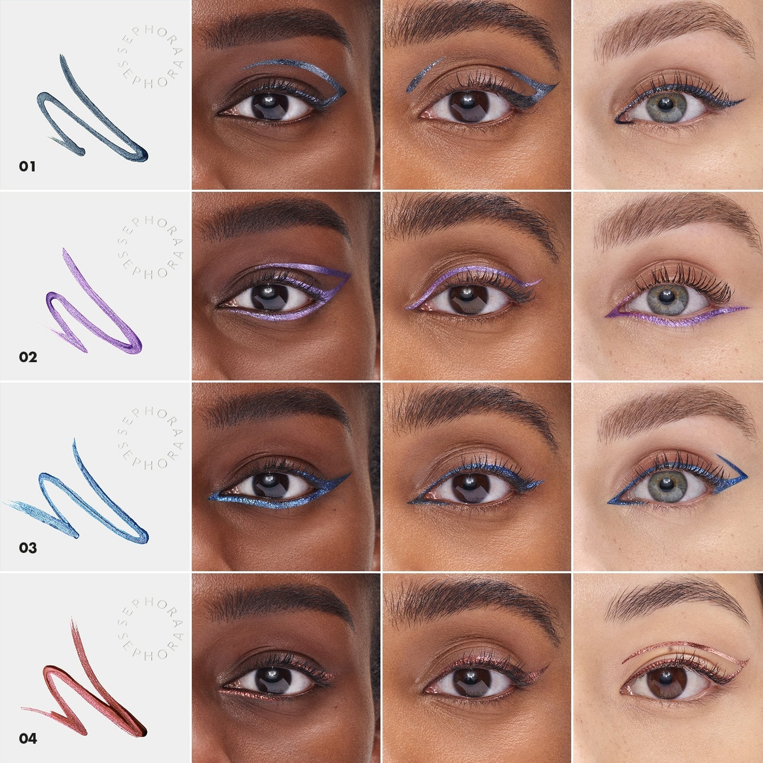 SEPHORA -SPECIAL EFFECTS 12H EYELINER - Fini métal- Réf 02 Electro Plum