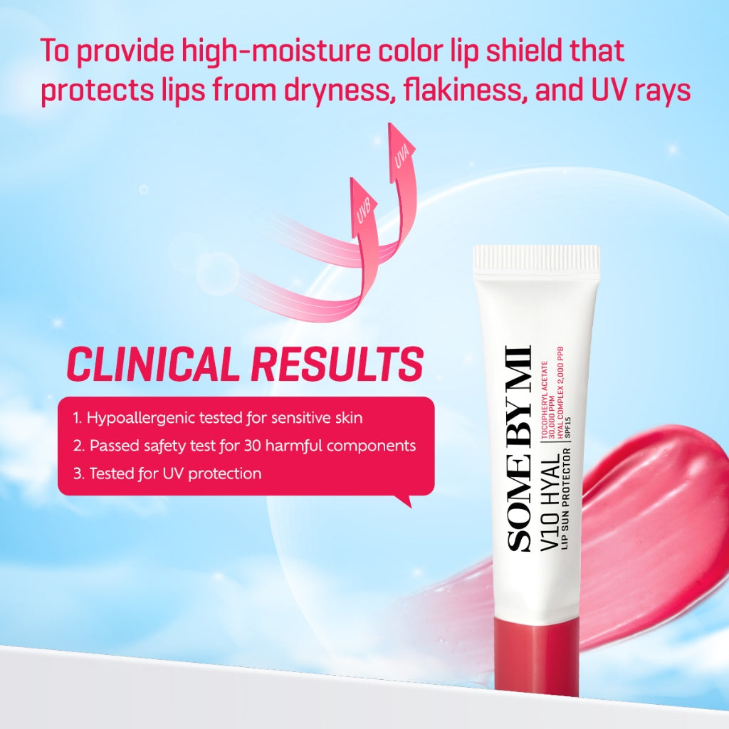 Some By Mi V10 Hyal Lip Sun Protector (Rosy) Buy Online At K-Beauty Shine Some By Mi V10 Hyal Lip Sun Protector (Rosy)