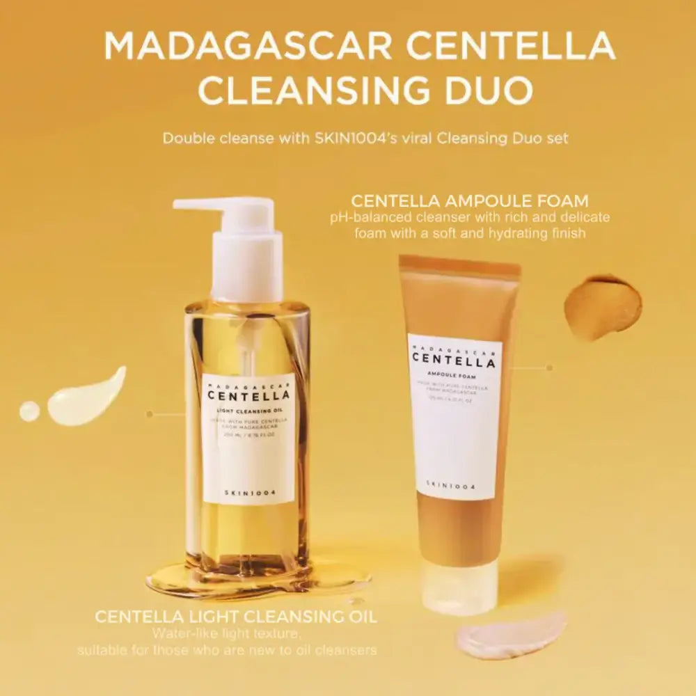 SKIN 1004 DUO Madagascar Centella Double Cleansing Cleansing Oil + Ampoule Foam (2pcs Full Size)
